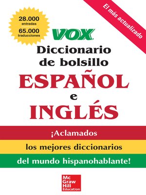 cover image of VOX Diccionario de bolsillo espanol y ingles